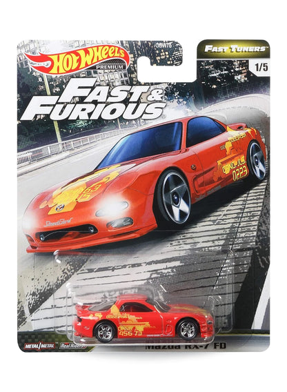 Hot Wheels Fast & Furious Premium Series Fast Tuners 2020 Mazda RX-7 FD 1:64 – Red