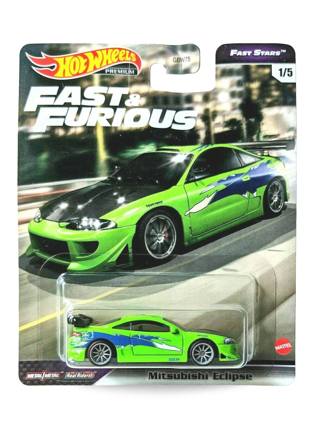 Hot Wheels Fast & Furious Premium Series Fast Stars 2021 Mitsubishi Eclipse 1:64 – Green