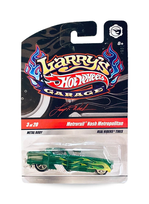 Hot Wheels Larry's Garage 2009 Nash Metropolitan 1:64 – Metalflake Green