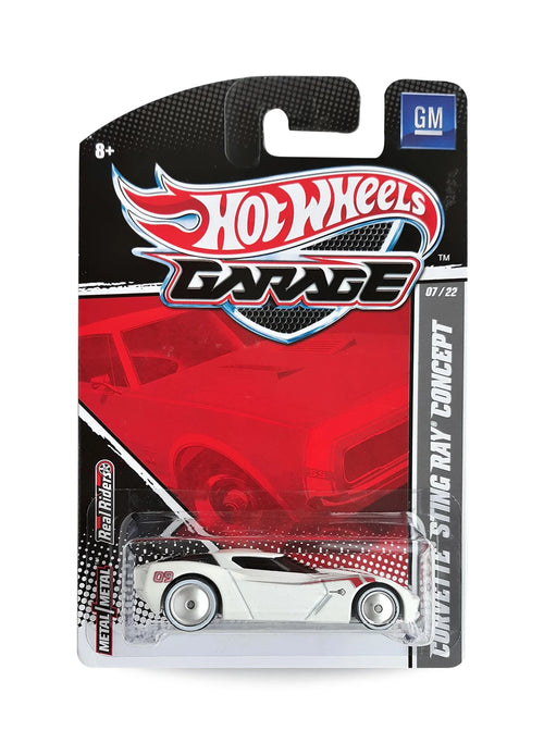 Hot Wheels GM Garage 2011 Chevrolet Corvette Sting Ray Concept 1:64 – Metallic White