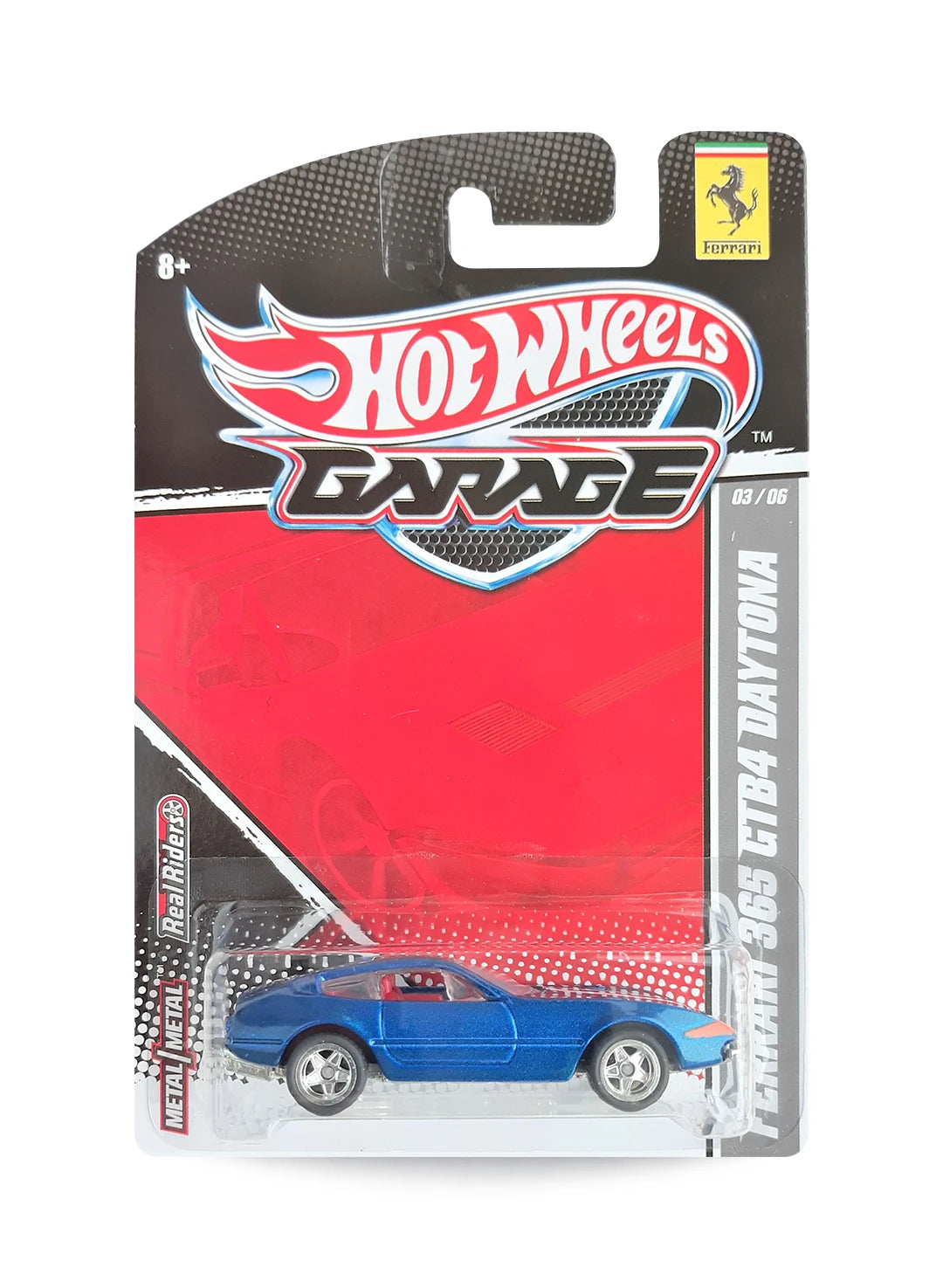 Hot Wheels Ferrari Garage 2011 Ferrari 365 GTB4 Daytona 1:64 – Metallic Blue