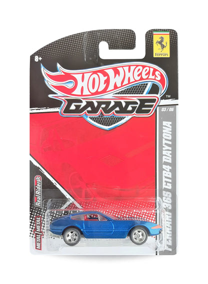 Hot Wheels Ferrari Garage 2011 Ferrari 365 GTB4 Daytona 1:64 – Metallic Blue