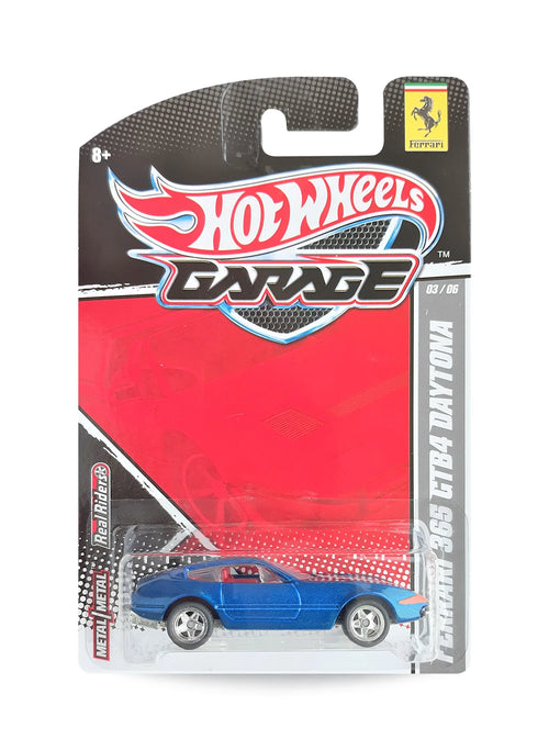 Hot Wheels Ferrari Garage 2011 Ferrari 365 GTB4 Daytona 1:64 – Metallic Blue