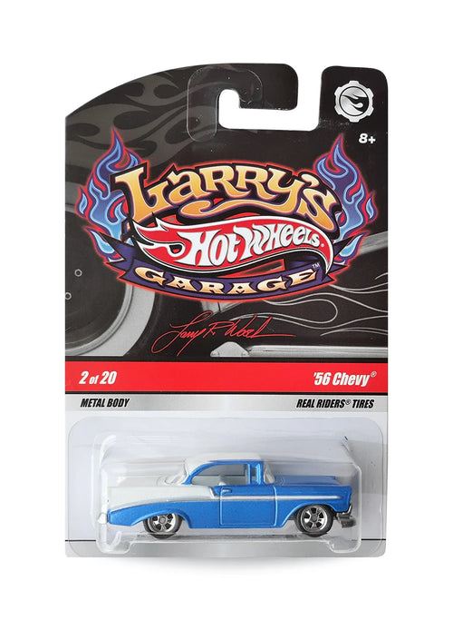 Hot Wheels Larry's Garage 2009 Chevrolet '56 Chevy 1:64 – Metallic Blue & White