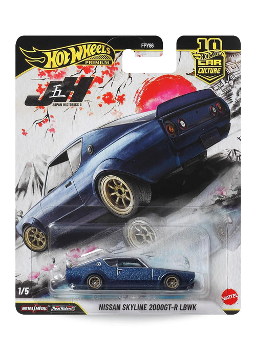 Hot Wheels Car Culture Japan Historics 5 2026 Nissan Skyline 2000GT-R LBWK 1:64 – Metalflake Dark Blue