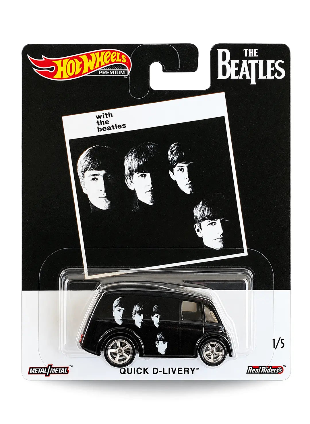 Hot Wheels Pop Culture The Beatles Quick D-Livery 1:64 scale premium diecast car mint on its original With the Beatles album art blister card.