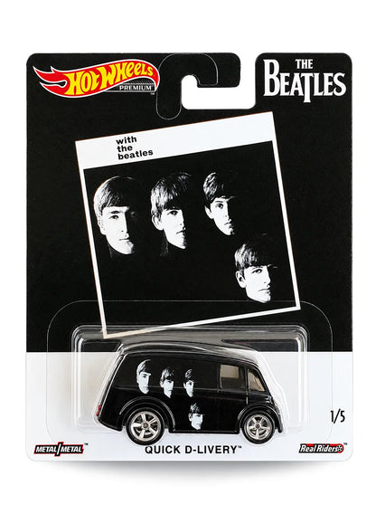 Hot Wheels Pop Culture The Beatles Quick D-Livery 1:64 scale premium diecast car mint on its original With the Beatles album art blister card.