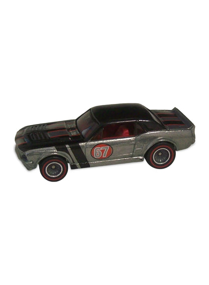 Hot Wheels Ford Garage 2011 Ford '67 Custom Ford Mustang Coupe 1:64 – ZAMAC & Black