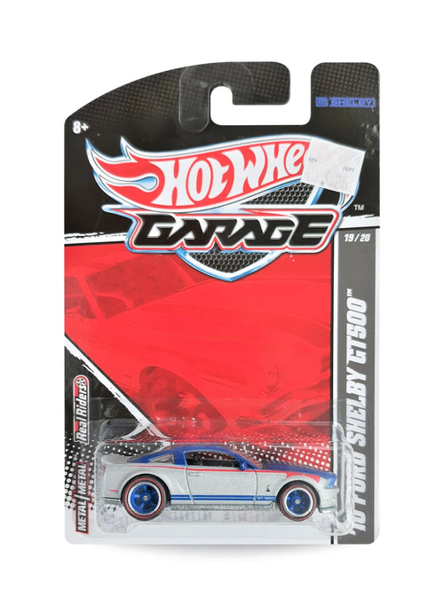 Hot Wheels Ford Garage 2011 Ford '10 Ford Shelby GT500 1:64 – Dark Blue & Metallic Gray