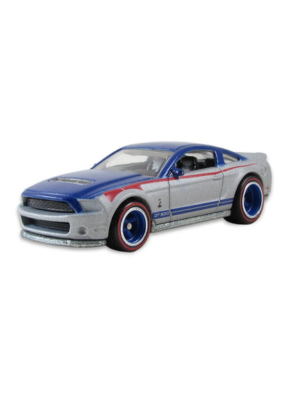 Hot Wheels Ford Garage 2011 Ford '10 Ford Shelby GT500 1:64 – Dark Blue & Metallic Gray