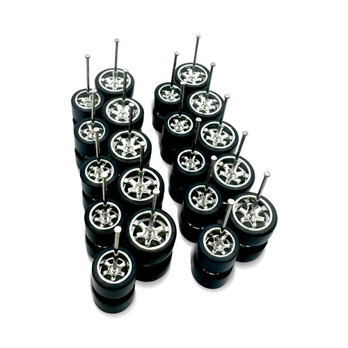 10 Pack Pack 9mm + 11mm Chrome Te37 Electroplated (For Civic Customs)