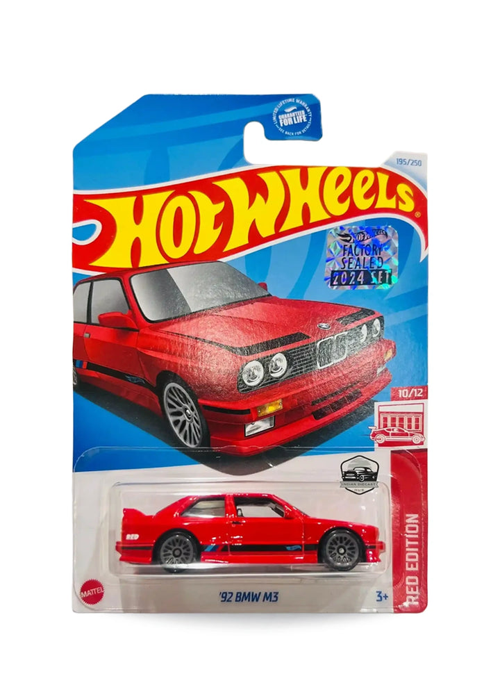 Hot Wheels Red Edition 2024 BMW '92 M3 1:64 Red