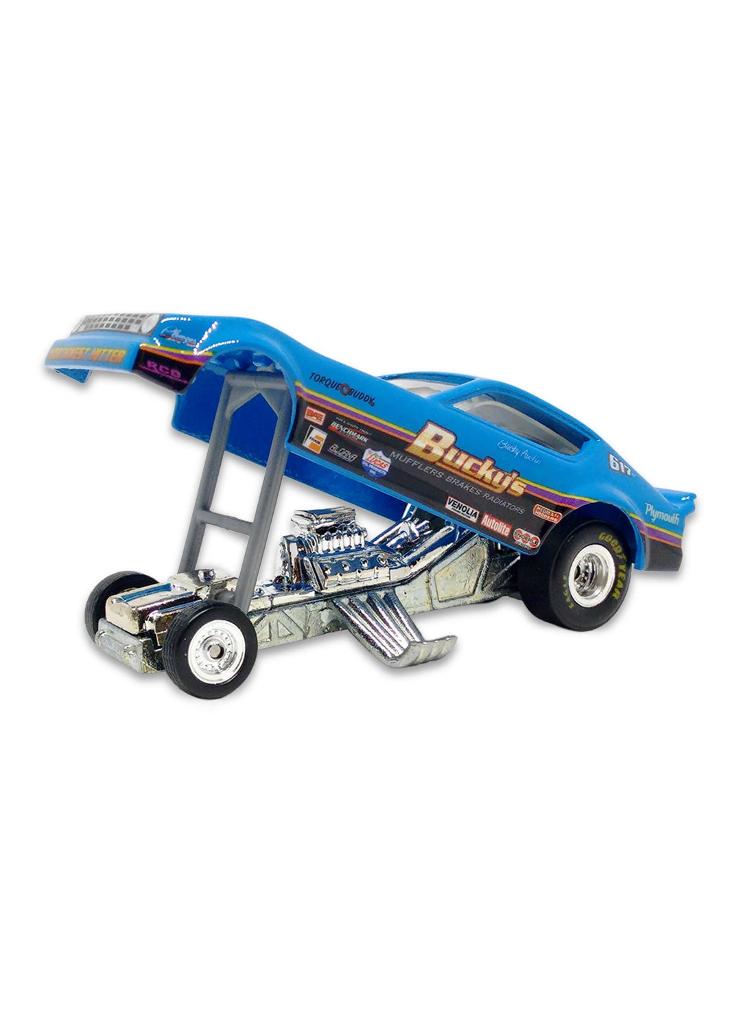 Hot Wheels Dragstrip Demons 2010 '77 Plymouth Arrow F/C – "Northwest Hitter" 1:64 – Blue