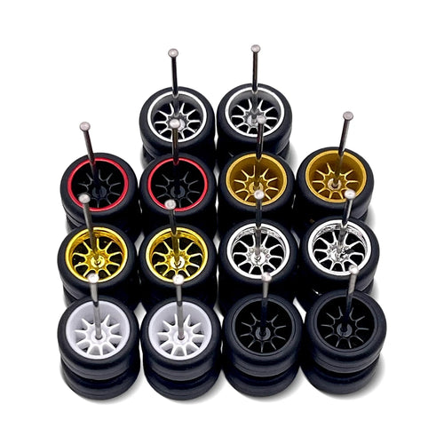 10x Sets Variety Mix All 10 Spoke 11mm 1/64 Wheel Kits with Axles