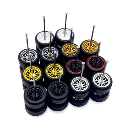 10x Sets Variety Mix All BBS 11mm 1/64 Wheel Kits with Axles
