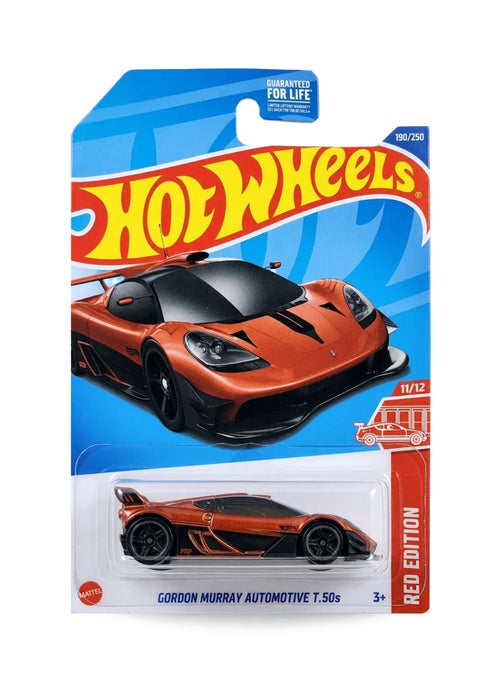 Hot Wheels Red Edition 2025 Gordon Murray Automotive T.50s 1:64 – Red