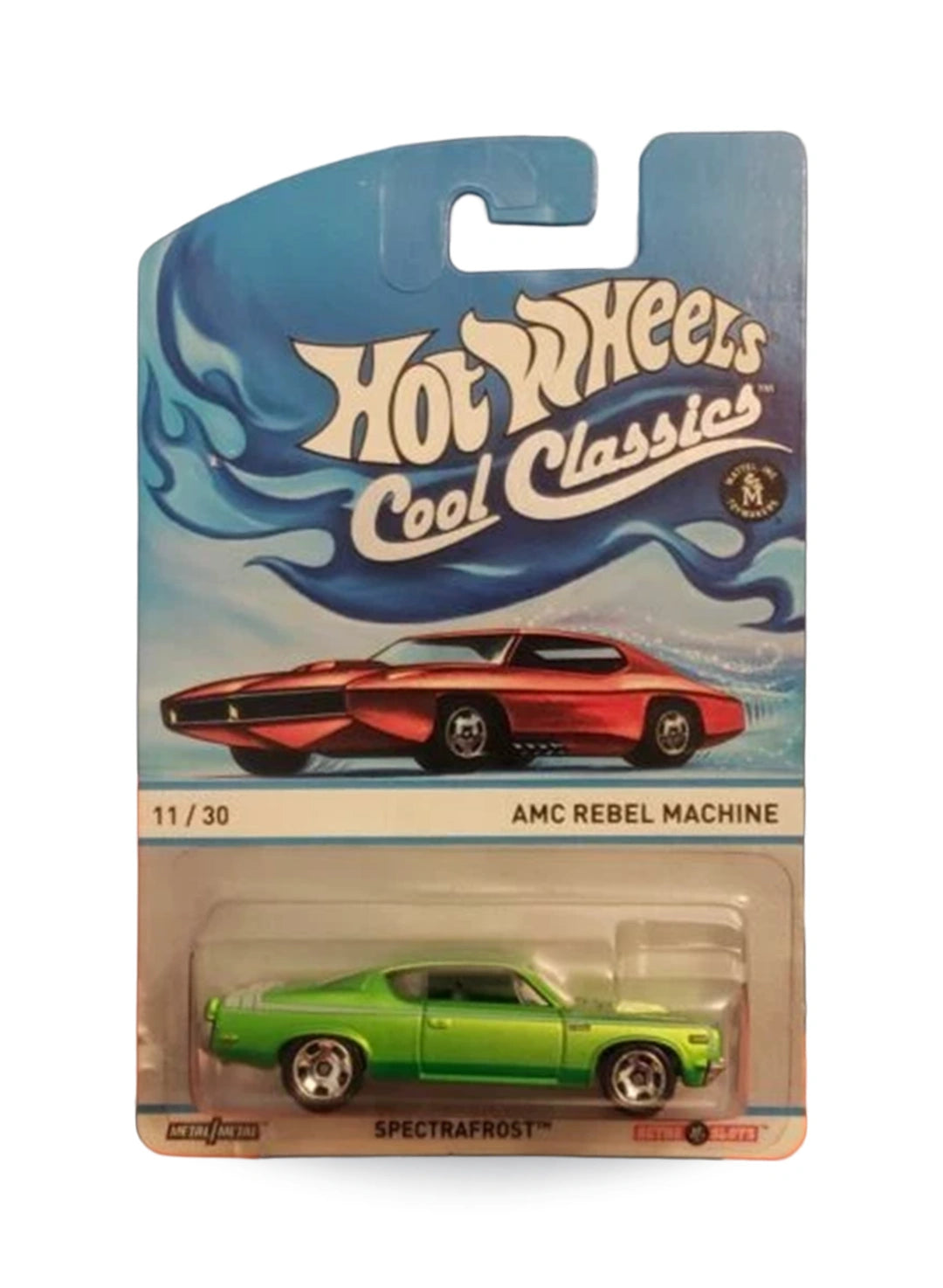 Hot Wheels Cool Classics 2013 AMC Rebel Machine 1:64 – Spectrafrost Green