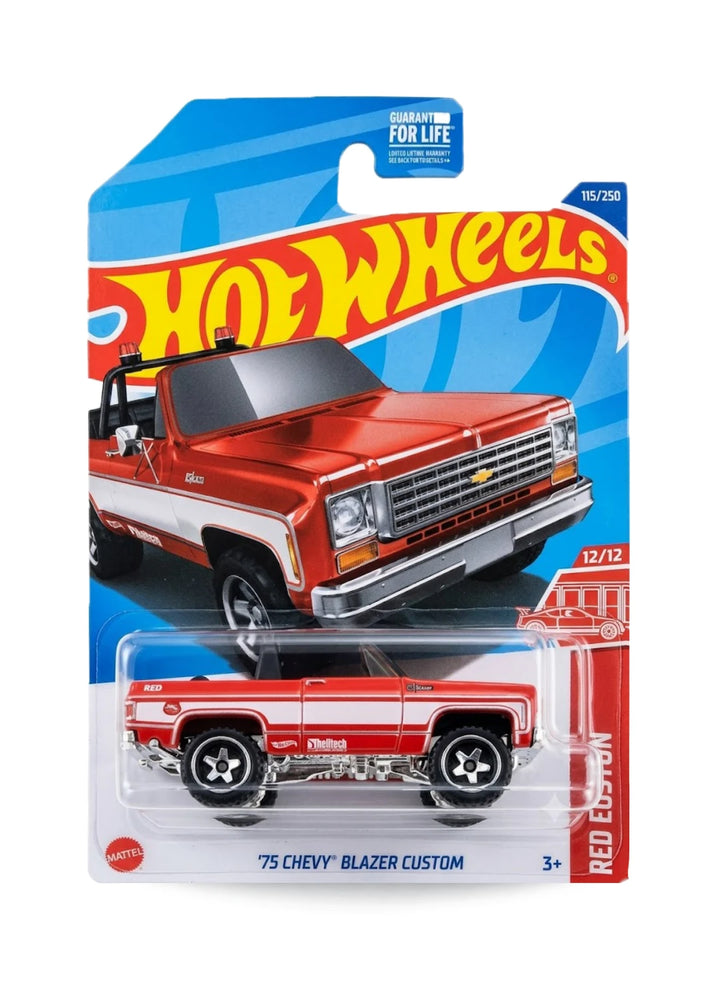 Hot Wheels Red Edition 2025 Chevrolet '75 Chevy Blazer Custom 1:64 Red