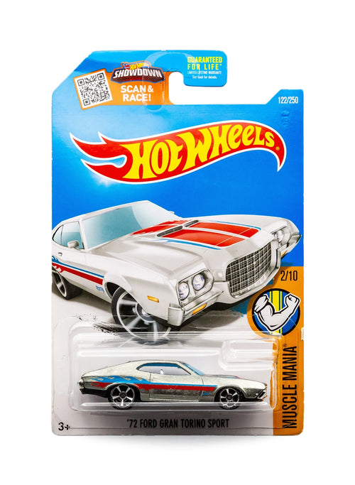 Hot Wheels Walmart Exclusive ZAMAC Editions 2016 Ford '72 Gran Torino Sport 1:64 – ZAMAC