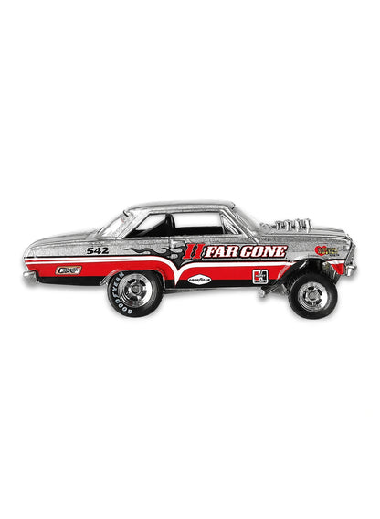 Hot Wheels Dragstrip Demons 2010 '63 Nova AWB "Snake Eyes" 1:64 – Red & White