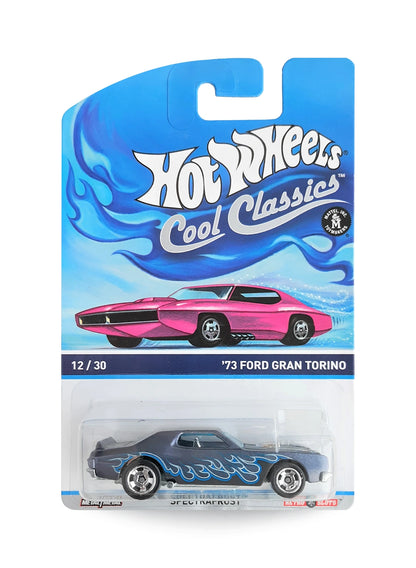 Hot Wheels Cool Classics 2014 '73 Ford Gran Torino 1:64 – Spectrafrost Black