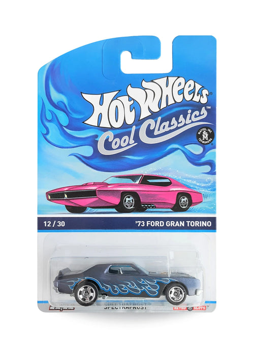 Hot Wheels Cool Classics 2014 '73 Ford Gran Torino 1:64 – Spectrafrost Black