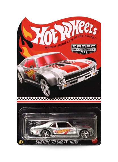 Hot Wheels Walmart Exclusive ZAMAC Editions 2024 Chevrolet Custom '70 Chevy Nova 1:64 – ZAMAC