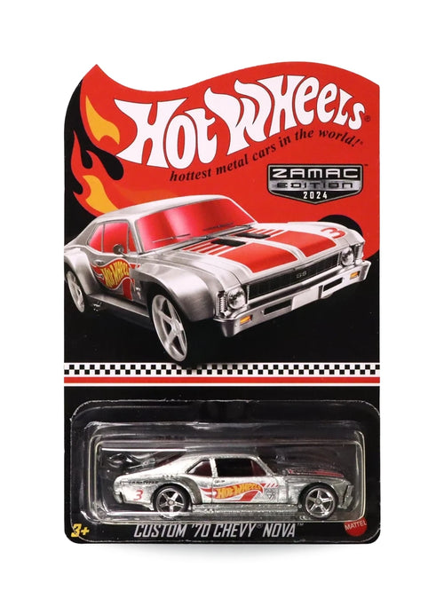 Hot Wheels Walmart Exclusive ZAMAC Editions 2024 Chevrolet Custom '70 Chevy Nova 1:64 – ZAMAC