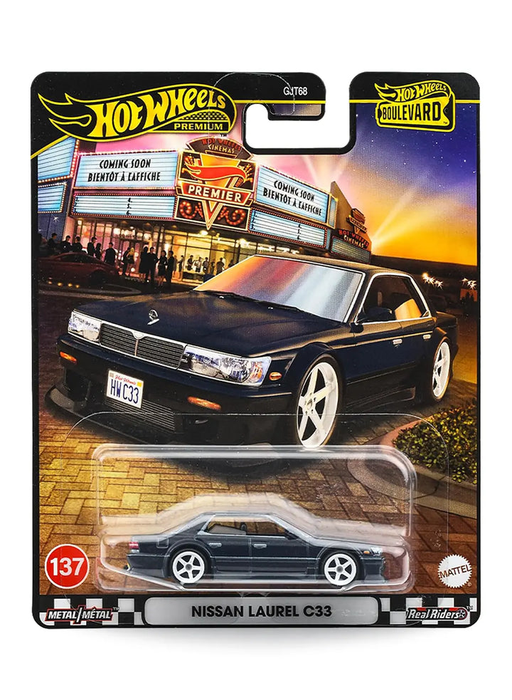 Hot Wheels Boulevard (After 2013) – 2025 Nissan Laurel C33 1:64 - Midnight Blue Metallic with Charcoal Gray Trim