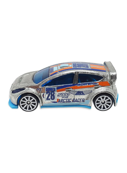 Hot Wheels Walmart Exclusive ZAMAC Editions 2016 Ford '12 Fiesta 1:64 – ZAMAC