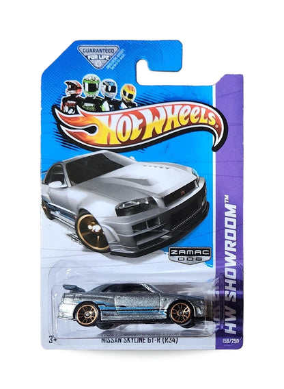Hot Wheels Walmart Exclusive ZAMAC Editions 2013 Nissan Skyline GT-R (R34) 1:64 – ZAMAC