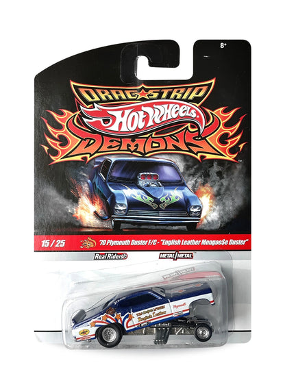 Hot Wheels Dragstrip Demons 2010 Plymouth Duster 1:64 – Dark Blue & White