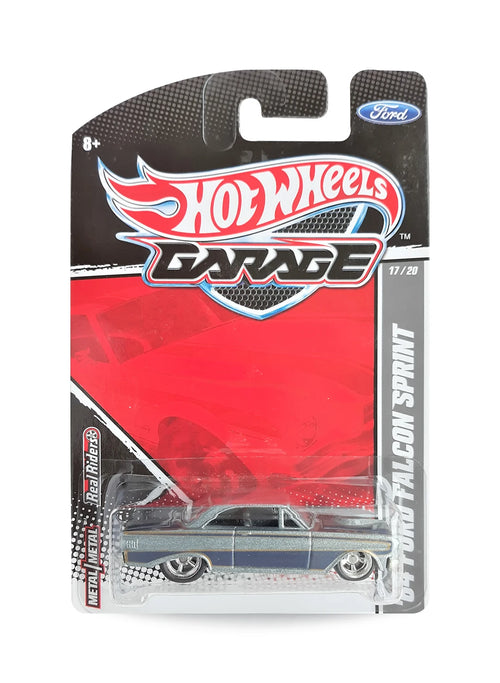 Hot Wheels Ford Garage 2011 Ford '64 Ford Falcon Sprint 1:64 – Metallic Grey