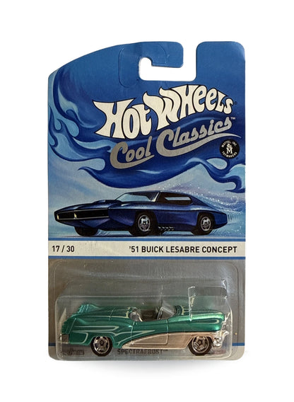 Hot Wheels Cool Classics 2013 '51 Buick LeSabre Concept 1:64 – Spectrafrost Aqua
