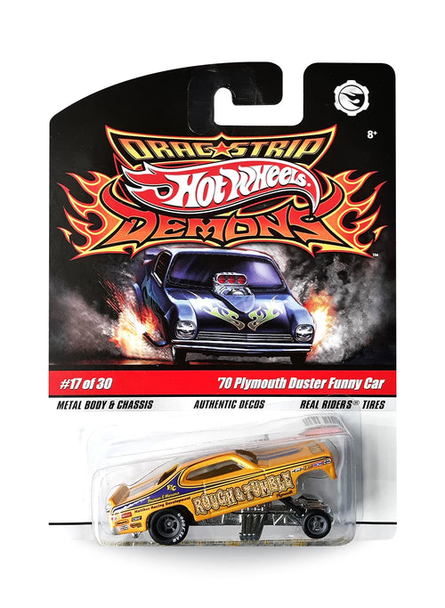 Hot Wheels Dragstrip Demons 2009 '70 Plymouth Duster Funny Car 1:64 – Yellow