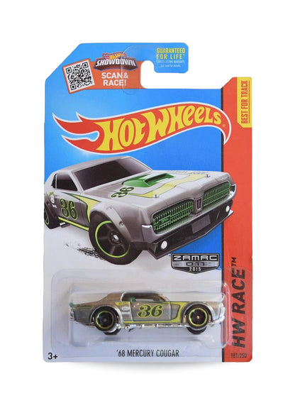 Hot Wheels Walmart Exclusive ZAMAC Editions 2015 Mercury Cougar 1968 1:64 – ZAMAC