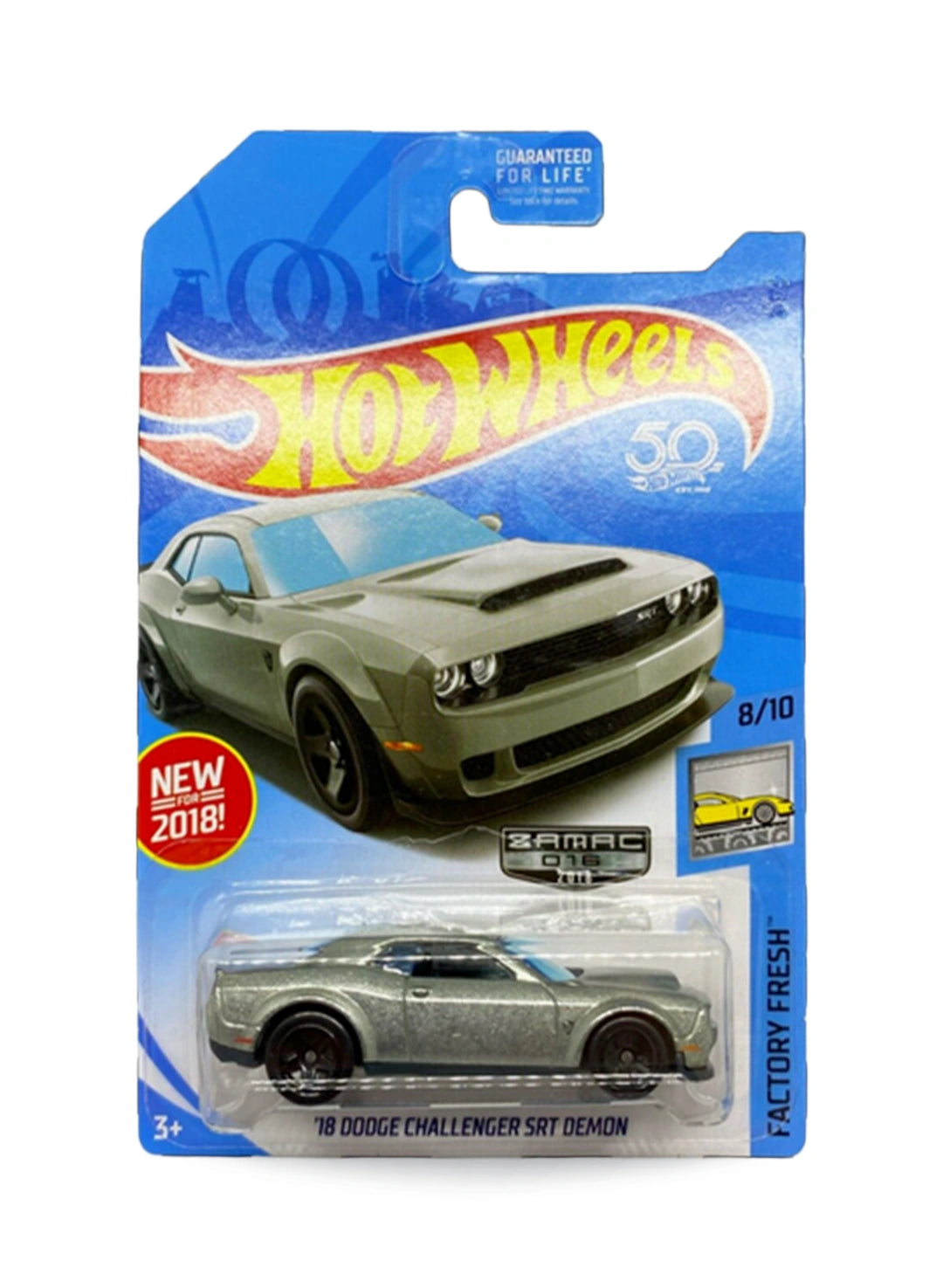 Hot Wheels Walmart Exclusive ZAMAC Editions 2018 Dodge Challenger SRT Demon 1:64  – ZAMAC
