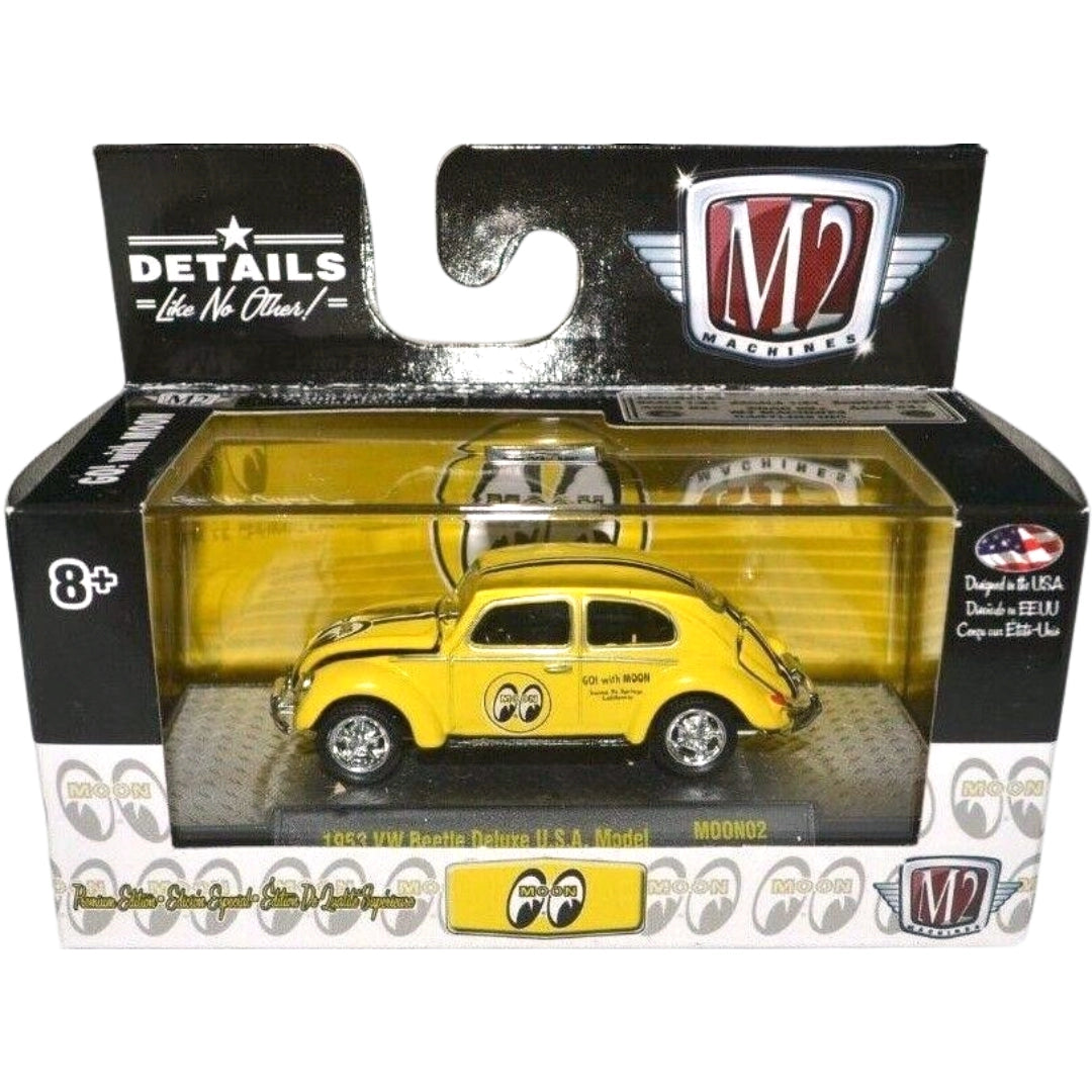 1953 VW Beetle Deluxe U.S.A. Model - Yellow (Moon Release MOON02)