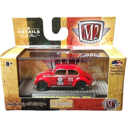 1953 VW Beetle Deluxe USA Model - Red (Rally Historico Transpeninsular Release WMTS04)