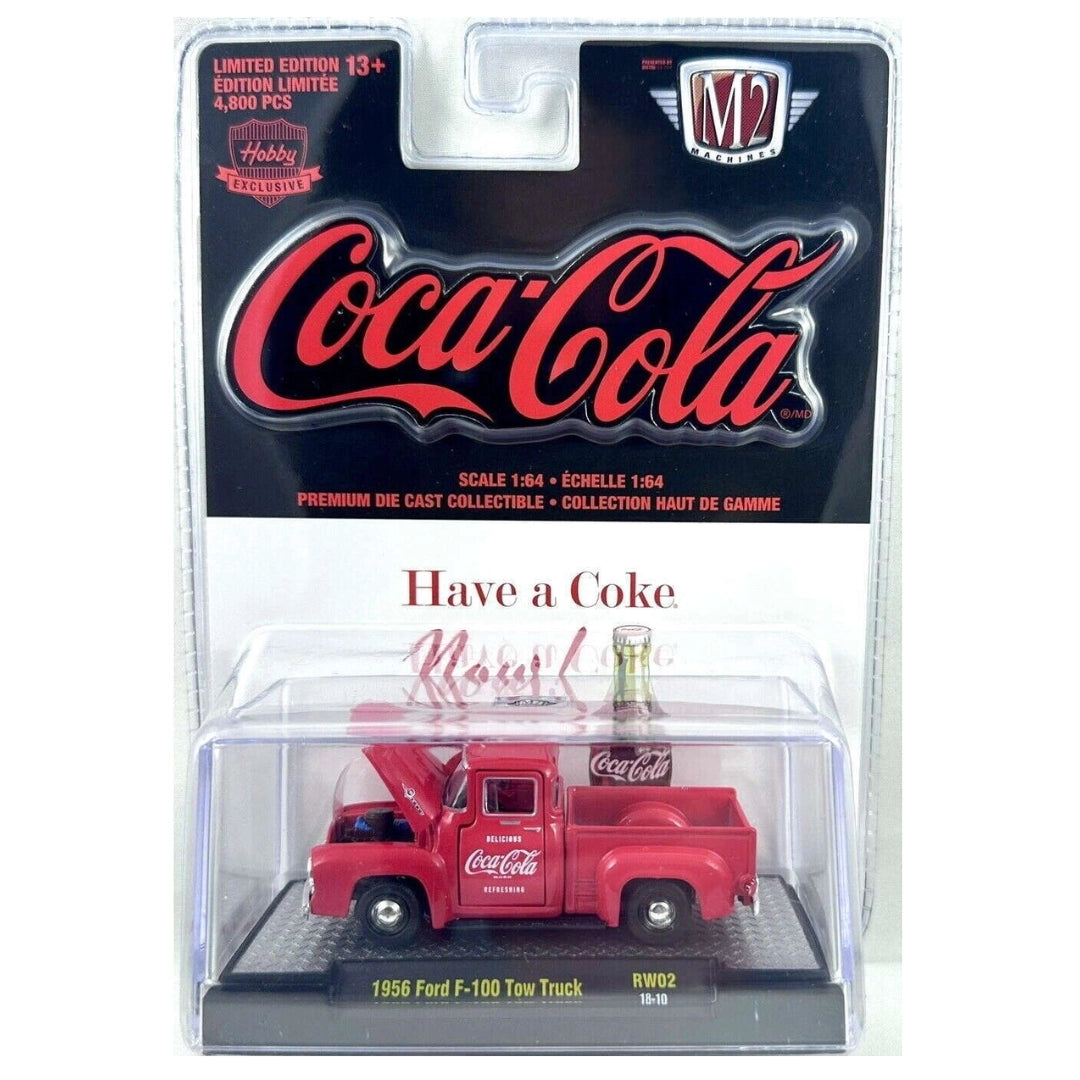 1956 Ford F-100 Tow Truck – Red (Coca-Cola Livery – Standard, Ref# RW02 18-10)