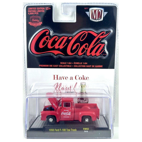 1956 Ford F-100 Tow Truck – Red (Coca-Cola Livery – Standard, Ref# RW02 18-10)