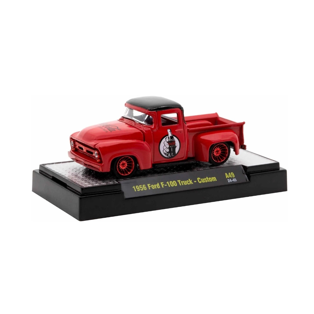 1956 Ford F-100 Truck Custom – Red (Red Chrome Details)