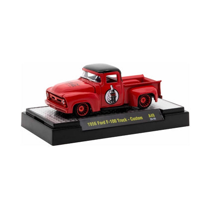 1956 Ford F-100 Truck Custom – Red (Red Chrome Details)