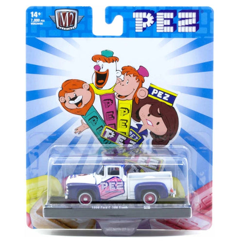 1956 Ford F-100 Truck – Blue/White (PEZ Livery, Red Rims)