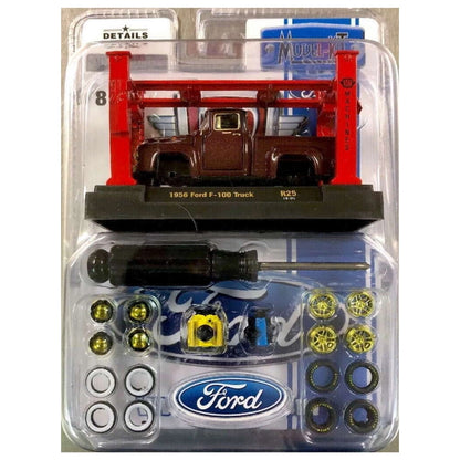 1956 Ford F-100 Truck – Brown (Workshop Setup, Model-Kit with Accessories – Chase)
