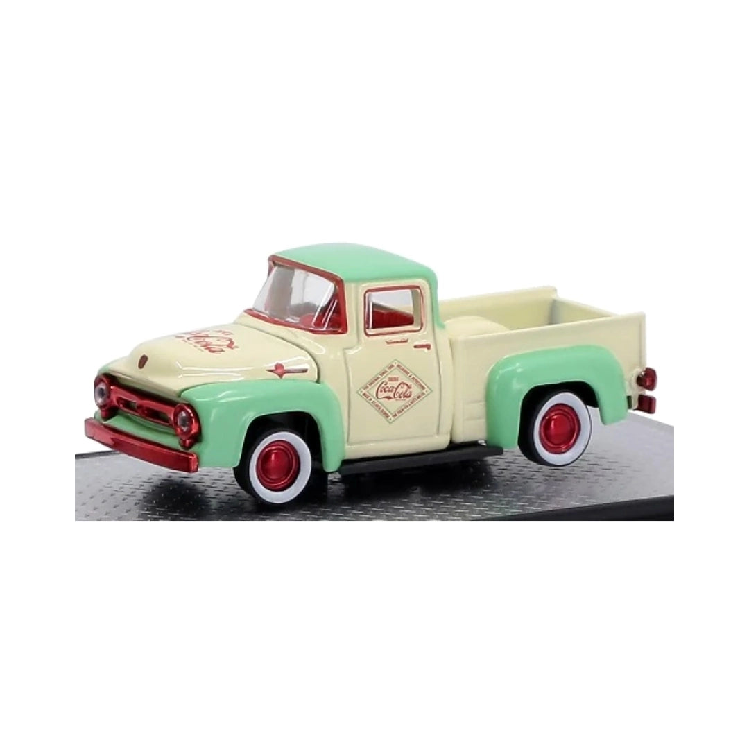 1956 Ford F-100 Truck – Cream/Green (Coca-Cola Livery, Red Chrome Details)