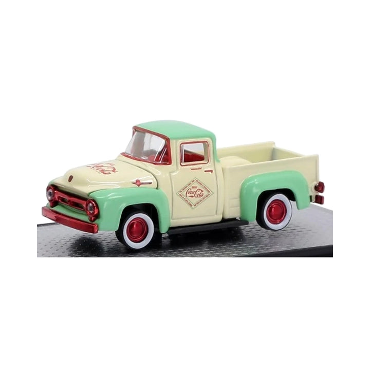 1956 Ford F-100 Truck – Cream/Green (Coca-Cola Livery, Red Chrome Details)