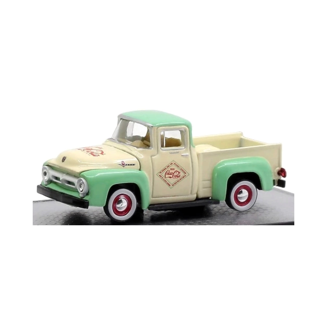1956 Ford F-100 Truck – Cream/Green (Coca-Cola Livery, White Rims)