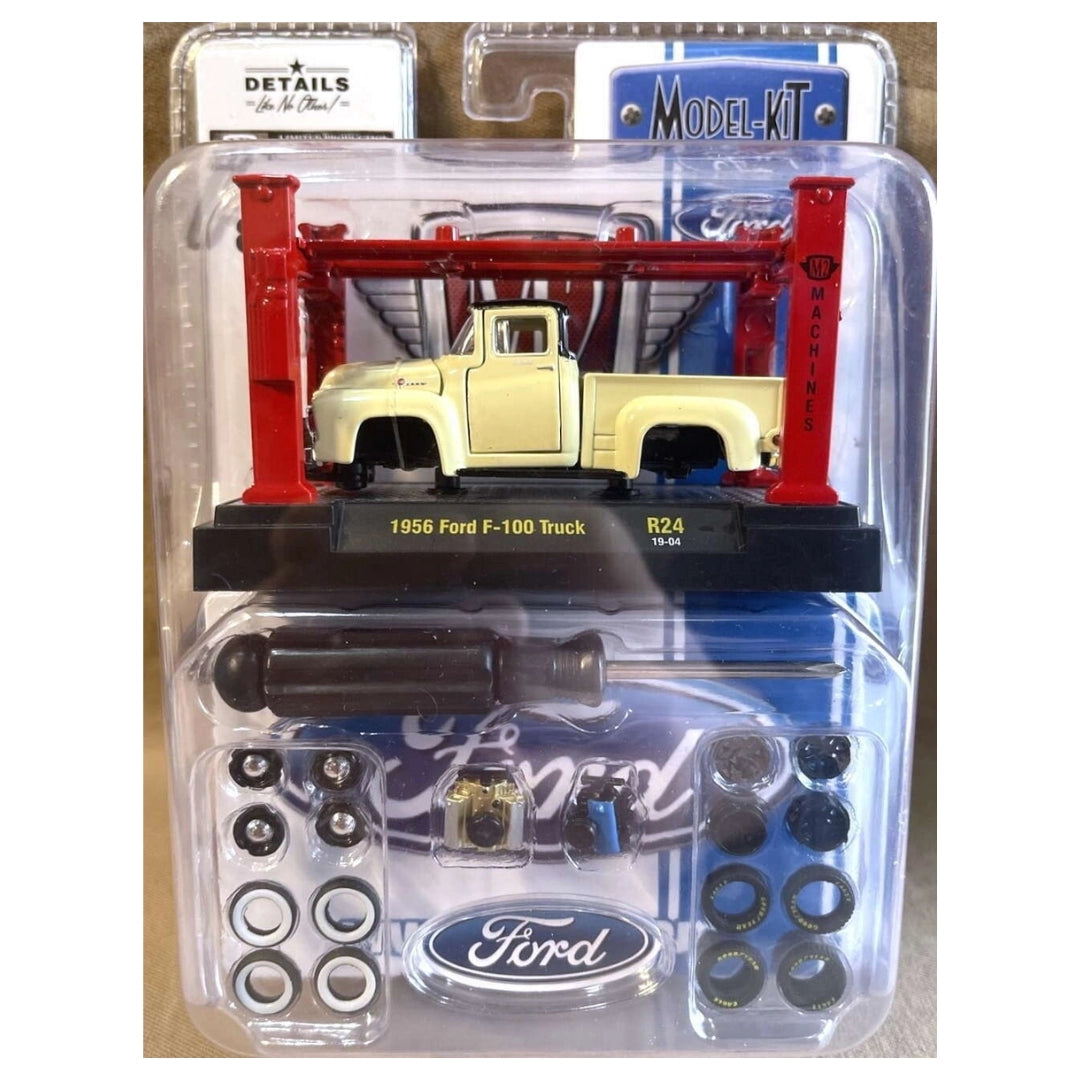 1956 Ford F-100 Truck – Cream (Workshop Setup, Model-Kit with Accessories)