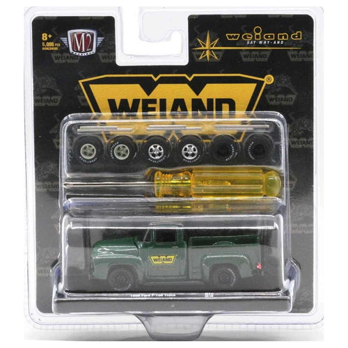 1956 Ford F-100 Truck – Dark Green (Auto-Wheels, Workshop Setup with Accessories)